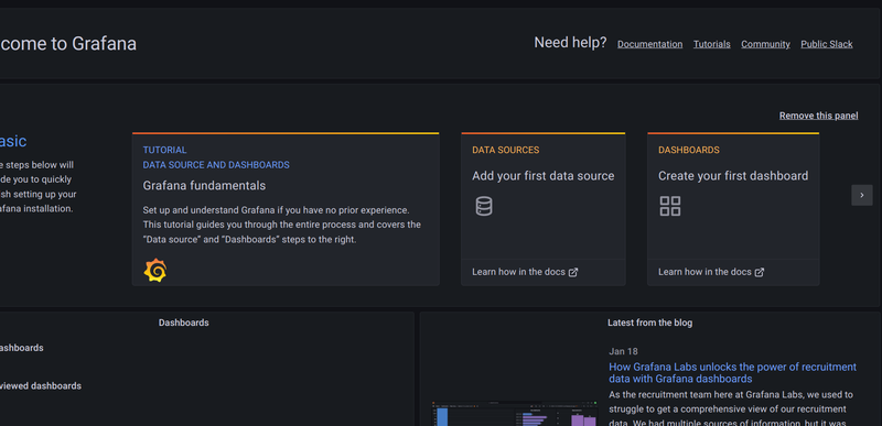 First Grafana Dashboard